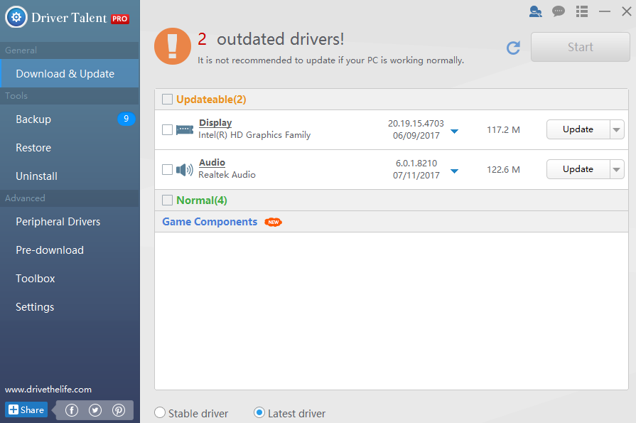 Driver Talent Pro 8.1.11.30 instal the new version for ipod