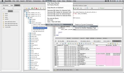 razorsql partition tables